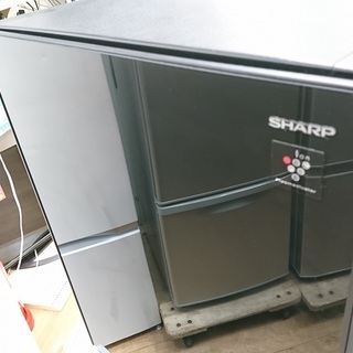 【家電1年保証対象品】　2017年製　SHARP〈シャープ〉鏡面ガラス2ドア冷蔵庫　[トレファク八王子めじろ台店]の画像