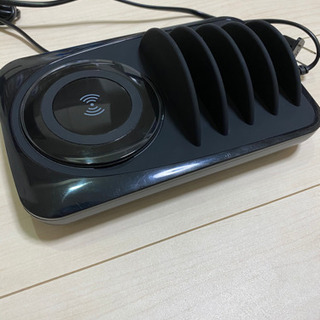 Qi ワイヤレス充電器 USB充電ステーションドッククイックチャージ3.0複数のデバイス用のタイプC デスクトップ充電スタンドオーガナイザーハブ高速充電ワイヤレス充電器 急速の画像