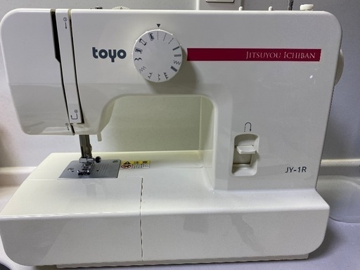 ★TOYO★トーヨー★電動ミシン★JY-1R★発売当時メーカー小売価格55,000円★シンプル★ミシン針、糸、他付★即使用可能★USED品★