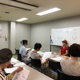 誰でも、3時間で、自動的に絵が描けるワークショップ「快画塾」尾道クラス