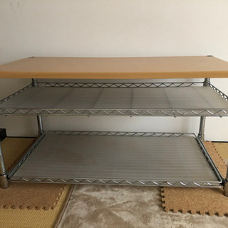 2段スチールラック