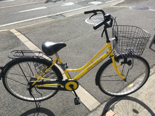 整備済　軽快車２６インチ イエロー