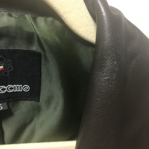 ラクーン  毛皮 ラム革 ジャケット