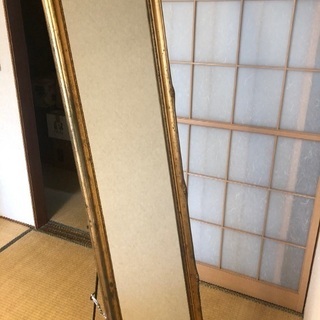 アンティーク風姿見ゴールド 1/30迄に引き取り可能な方
