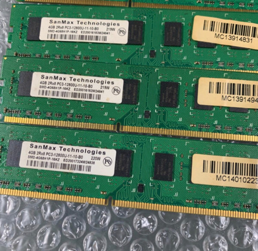 (4464-00)San Max PCメモリ　4GB 2R×8 10枚セット　パソコン　