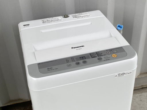 美品！パナソニック 洗濯機◇5.0kg 2017年製◇送風乾燥◇NA-F50B10◇JW-0056