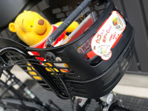売切れ☆新車☆三人乗り対応 BAA子供乗せ自転車 ママフレロック206マットブラック 6段変速オートライト 盗難補償付