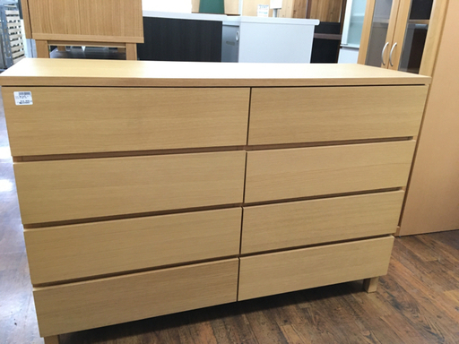 無印良品 オーク材 ワイドチェスト