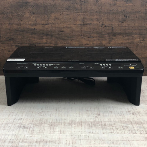 美品！アイリスオーヤマ IHコンロ 2口 2018年製 IHクッキングヒーター IHK-W1S
