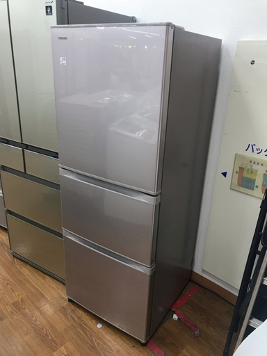 TOSHIBA（東芝）3ドア冷蔵庫　GR-H34S(NP)　6ヶ月保証付き！