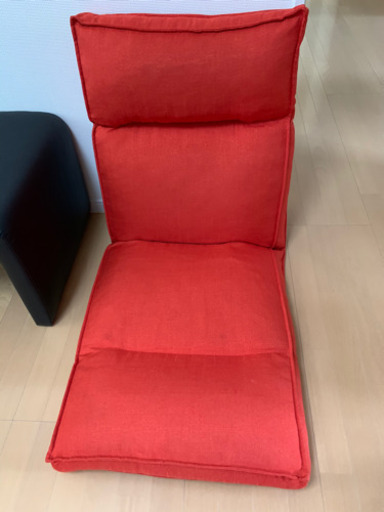 座椅子　ほぼ新品　オレンジ