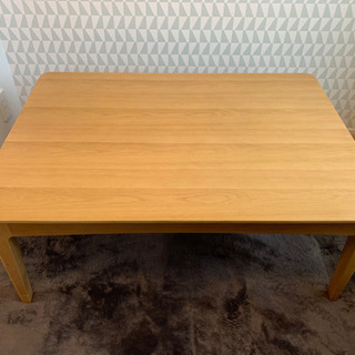 【美品】ベルメゾン大人気こたつテーブル105cm長方形ナチュラルの画像