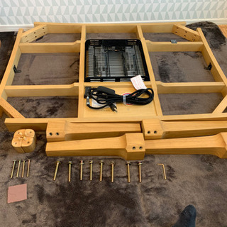 【美品】ベルメゾン大人気こたつテーブル105cm長方形ナチュラルの画像