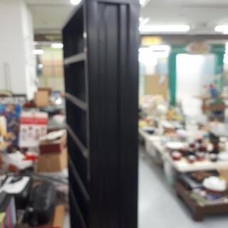処分価格❗　スチール本棚　黒の画像