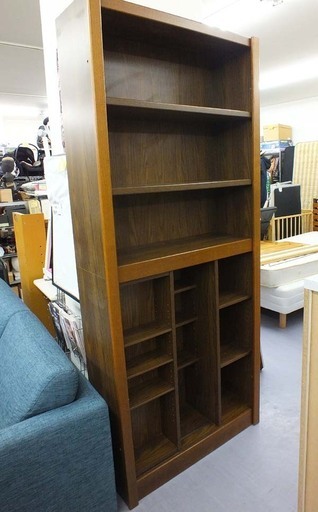 スライド式本棚 ブックシェルフ 書棚 高さ210ｃｍ