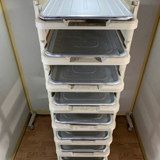 KAWAJUN/河淳 業務用 バントレイーカート T10(10段タイプ) W390xD79