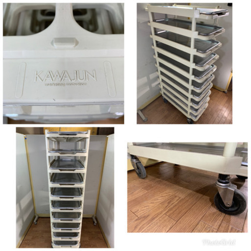 KAWAJUN/河淳　業務用　バントレイーカート　T10(10段タイプ) W390xD79.50xH1470mm