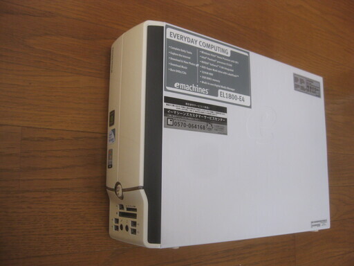 emachines スリム デスクトップ パソコン ワイドモニター Win10 