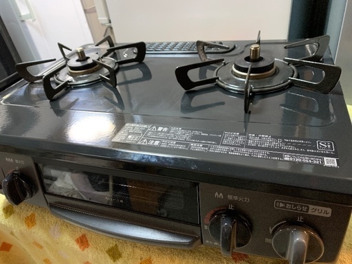 ガスコンロ　LP　左側強火力　リンナイ　中古　使用わずか