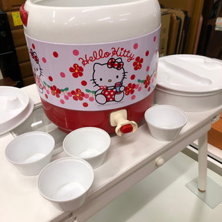 無料✨😚✨ハローキティ✨ウォータージャグ・水筒・折りたたみ足付✨😚✨中古品✨😚✨宮本リサイクルの画像