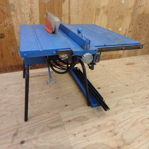 ベンチ丸のこ 動作確認済み 刃径 テーブル 丸ノコ チップソー 付き 木工 切断機 定格 100V 電動 モーター 電動工具 DIY 中古品 宮城 MAX