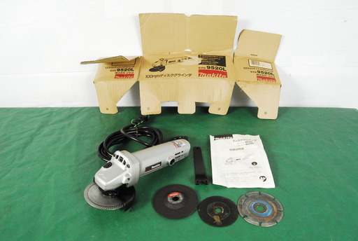 1923 makita マキタ 100ｍｍ ディスクグラインダ 9520L 刃3枚付　アントレ