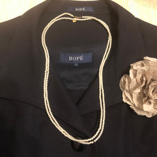 入学式、卒業式　ママスーツ　ROPE にて購入　濃紺　おまけいろいろの画像