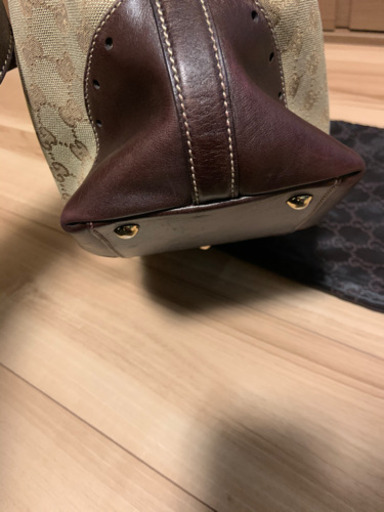 GUCCI  グッチ 145993  GGキャンバス　レザー トートバッグ