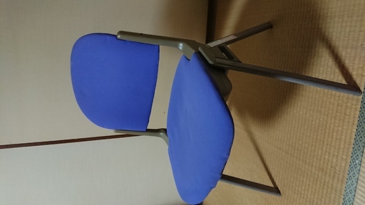 ★SOLD OUT★高級椅子 チェア【中古】オカムラ（okamura）１脚～　青　ブルー　会議　ミーティング　※引取りのみ