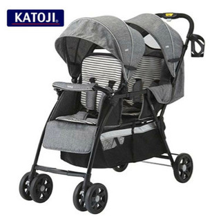 カトージ　2人乗りベビーカー　美品