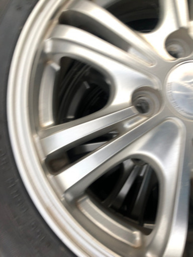 タント、ミラ、ムーヴ、ワゴンR　スタッドレスタイヤ、アルミホイールセット４本　１５５/ ６５R /１４インチ　ダンロップ　１４X4.5