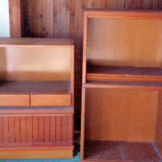 壁収納　組み合わせ　2段セット　本棚　収納　ガラス戸別途あり