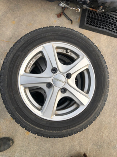 タント、ミラ、ムーヴ、ワゴンR　スタッドレスタイヤ、アルミホイールセット４本　１５５/ ６５R /１３インチ　ヨコハマ　１４X4.5J PCD100