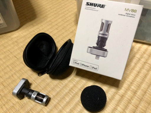 SHURE コンデンサーマイク MV88A iPhone iPad用 【国内正規品】