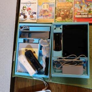 wii本体+ソフト4本+コントローラー3本