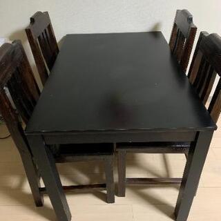 ※決まりました※４人掛けダイニングテーブルと椅子のセット