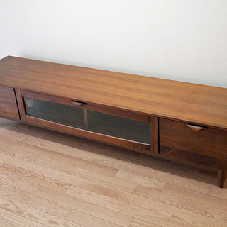 VELOCE ウォルナット無垢材「TVボード」ローボード 幅180cm