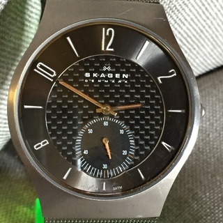 SKAGEN スカーゲン805XLTTM チタンフェイス スモールセコンド 極太ベルトの画像