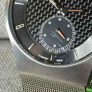 SKAGEN スカーゲン805XLTTM チタンフェイス スモールセコンド 極太ベルトの画像