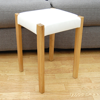無印良品 スツール 布 木製 MUJI イス 椅子 いす アイボ...