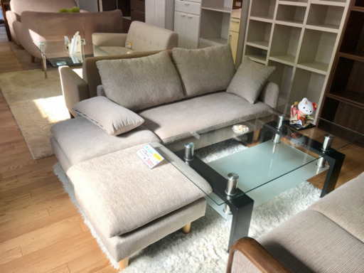 【リサイクルサービス八光　田上店　配達・設置OK】アスクイン 3人掛けカウチソファ