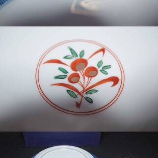 たち吉　呉須赤絵取り分け揃　お皿セット 未使用品の画像