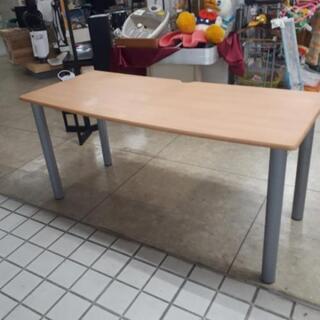 処分価格❗　天板茶色の机　オフィステーブル