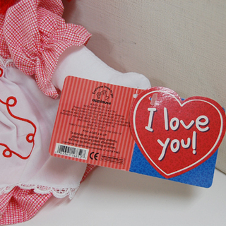 ラガディアン 約40cm 人形 アプローズ applause Raggedy Ann レッド×ピンク系 チェック柄 ラガディ アン 札幌市 清田区 平岡の画像