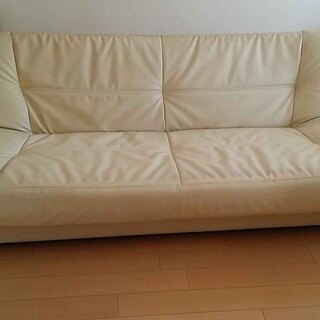 ソファーベット　アイボリー　中古