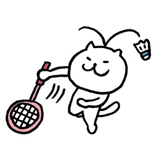 バドミントン個人利用で基礎打ちなど