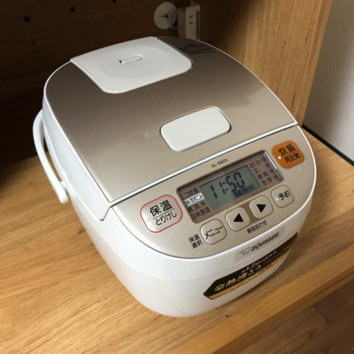 【美品！一人暮らしに最適】象印　極め炊き マイコン炊飯ジャー 3合炊き NL-BB05