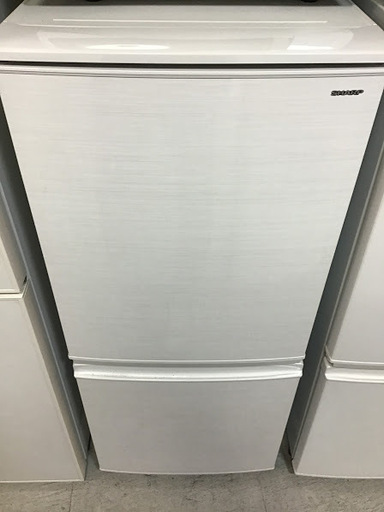 【送料無料・設置無料サービス有り】冷蔵庫 2018年製 SHARP SJ-D14D-W 中古 ②