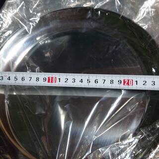 221011★SOLD OUT★トレー【新品・中古／各枚数】ステンレス 10インチ（25.5cm）丸盆［業務用］の画像