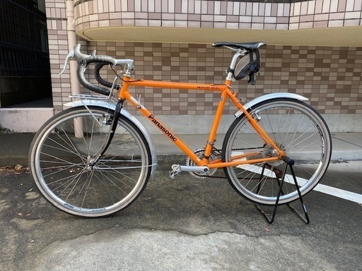 中古　パナソニック　オーダーロードバイク　オレンジ　サイズ　３×８　２４変速